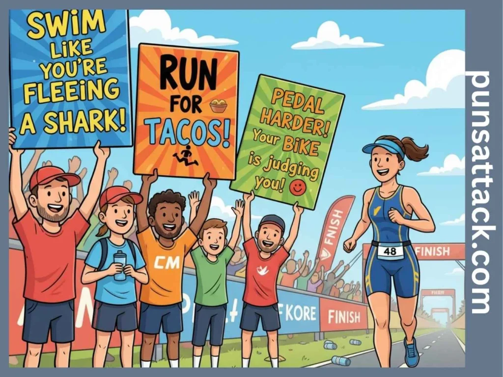 Funny Triathlon Signs