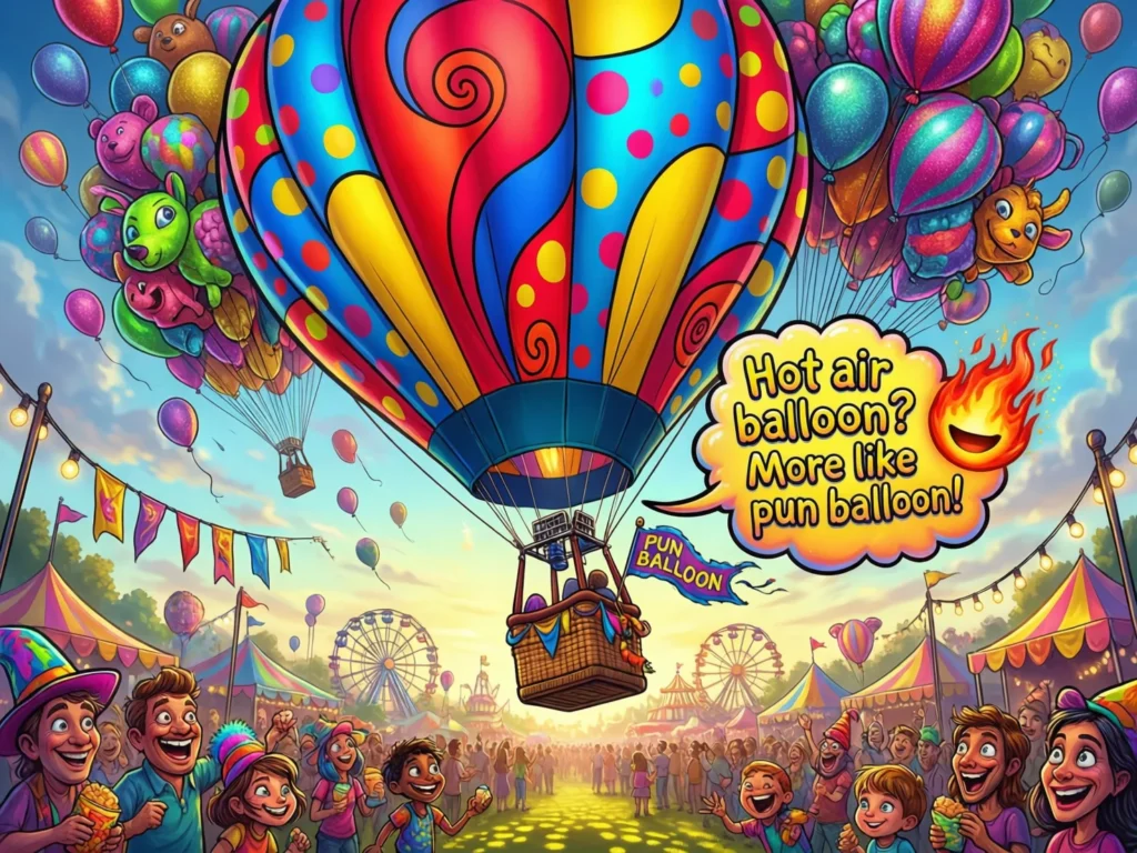 funny hot air ballooning puns one liners