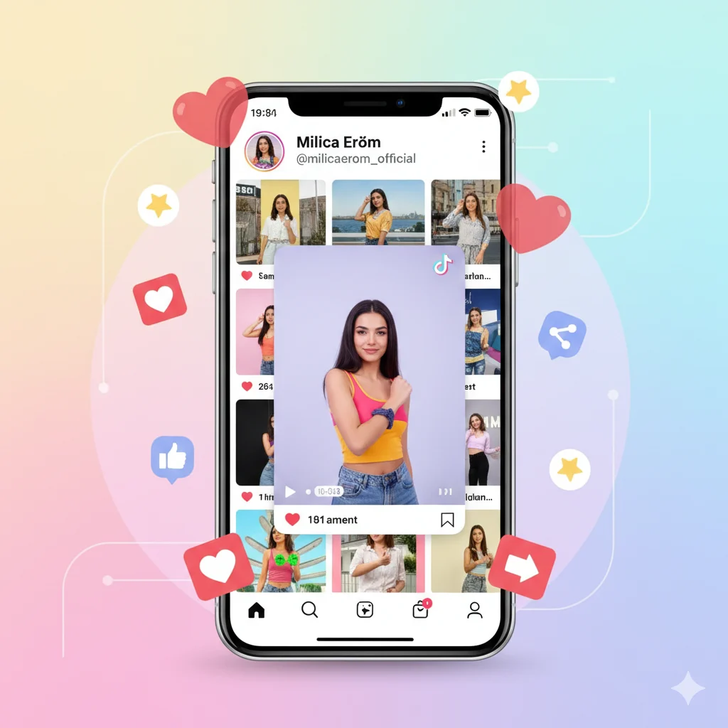 Milica Erome Social Media Presence