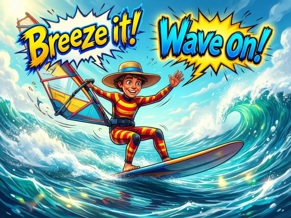 Short Funny Windsurfing Puns