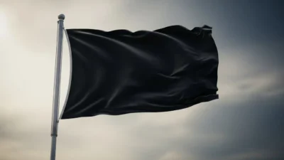 what does a black flag mean