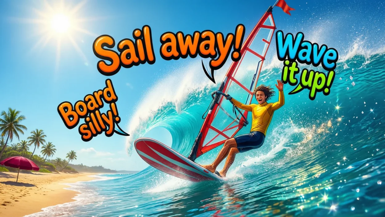 funny windsurfing puns